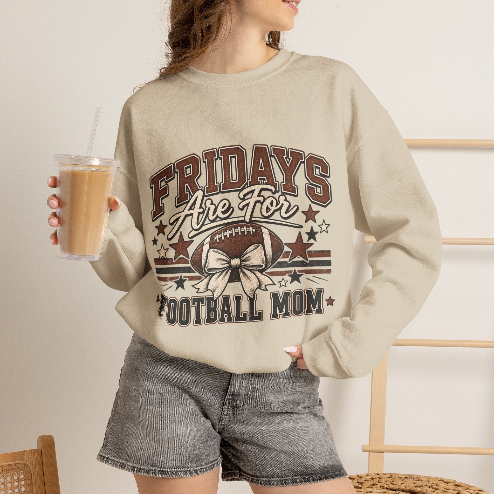 Football Mom Sweatshirt - "Fridays Are For Football Mom"