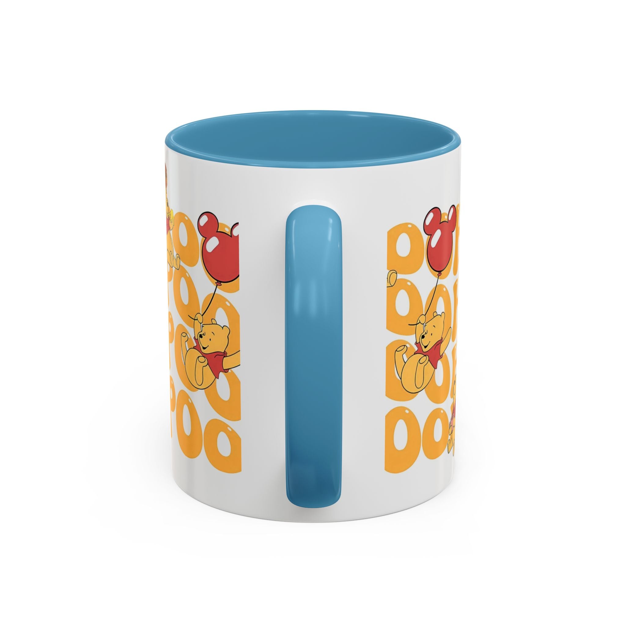 Winnie the Pooh Accent Coffee Mug — Retro 'Pooh' Stack Design (11/15oz)