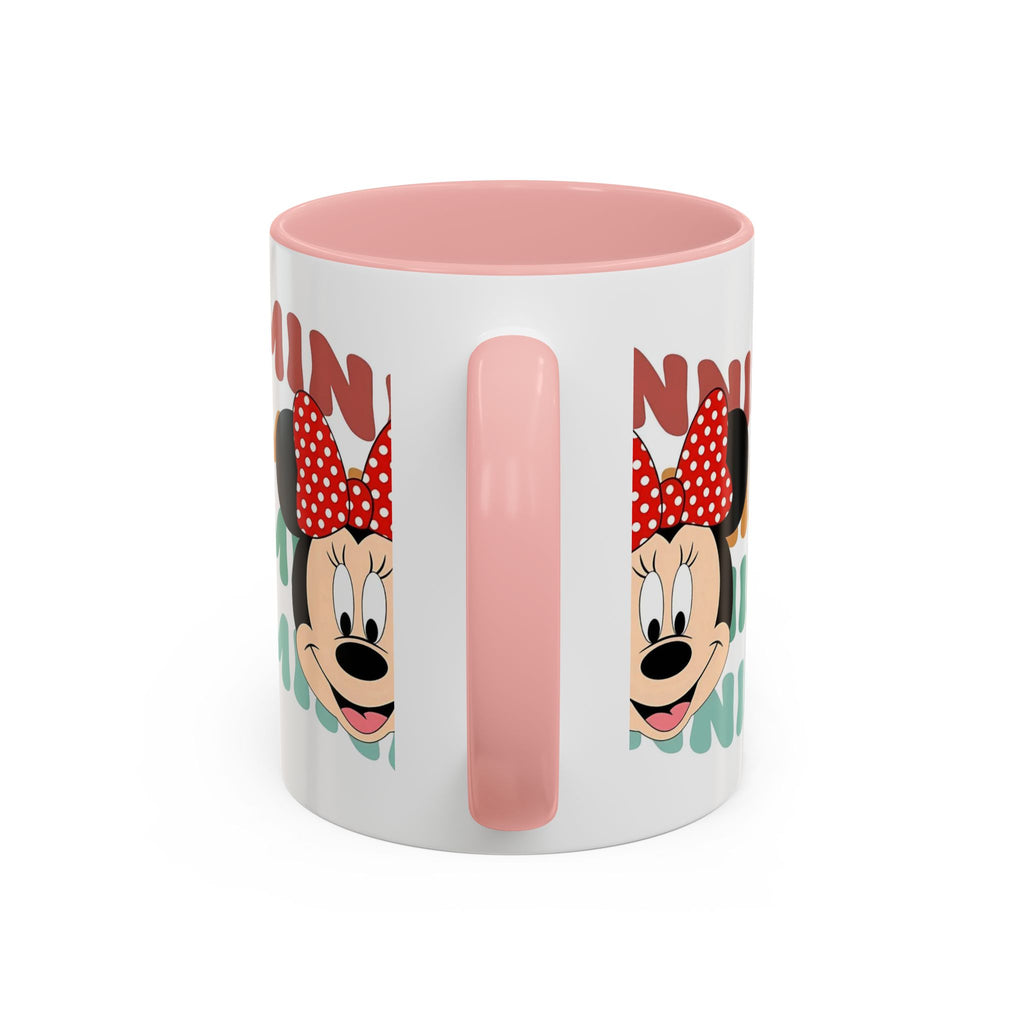 Minnie Mouse Accent Coffee Mug — Retro Colorful Disney Character Design (11/15 oz)