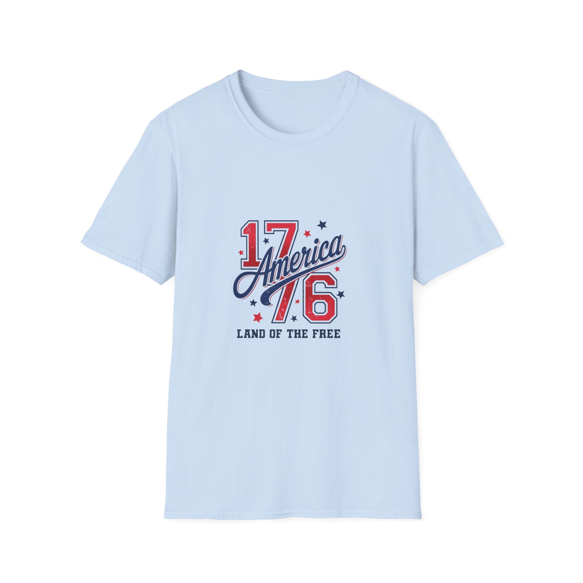 1776 America Land of the Free Patriotic Tee