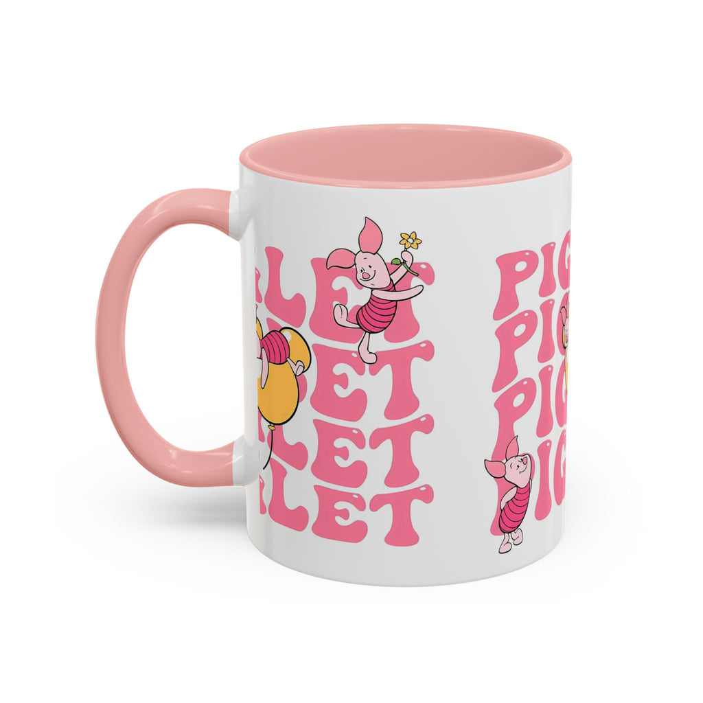 Piglet Coffee Mug — Cute Pink Winnie-The-Pooh Character Accent Mug (11/15oz)