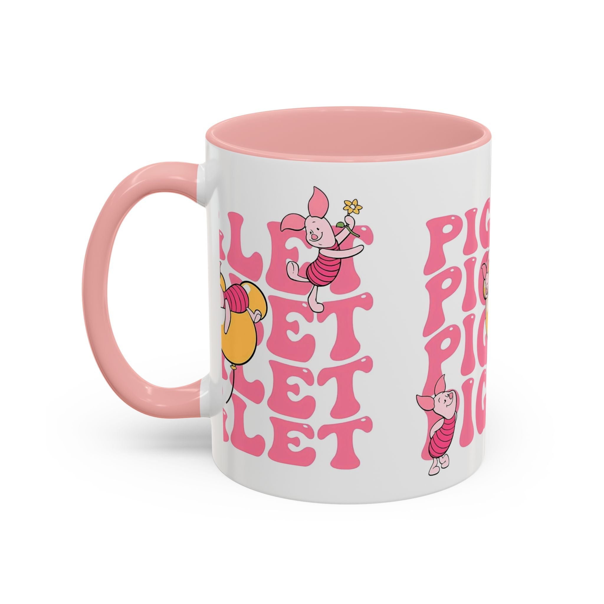 Piglet Coffee Mug — Cute Pink Winnie-The-Pooh Character Accent Mug (11/15oz)