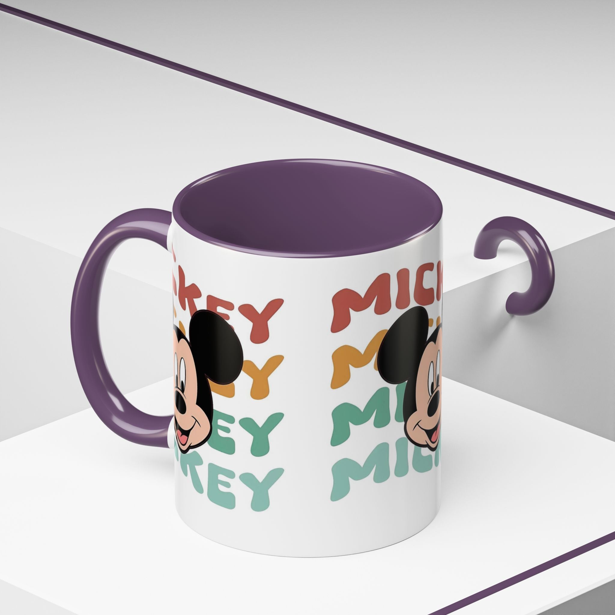 Mickey Retro Stack Accent Coffee Mug — 11/15oz
