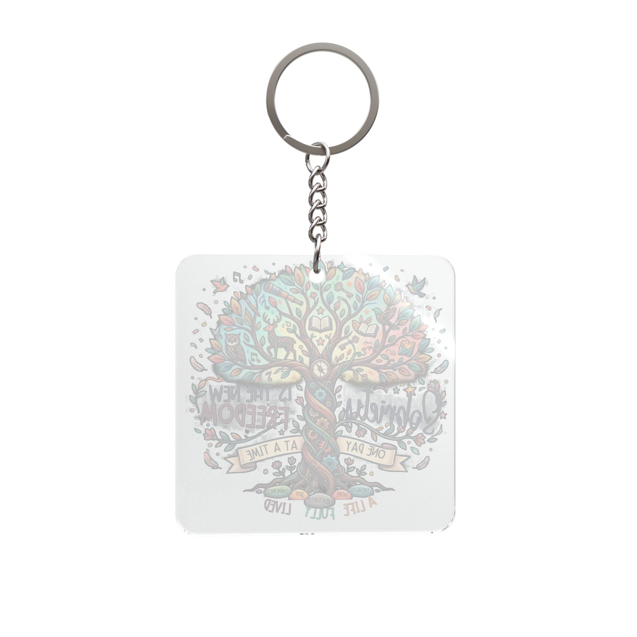 Simplicity Is the New Freedom Inspirational Keyring