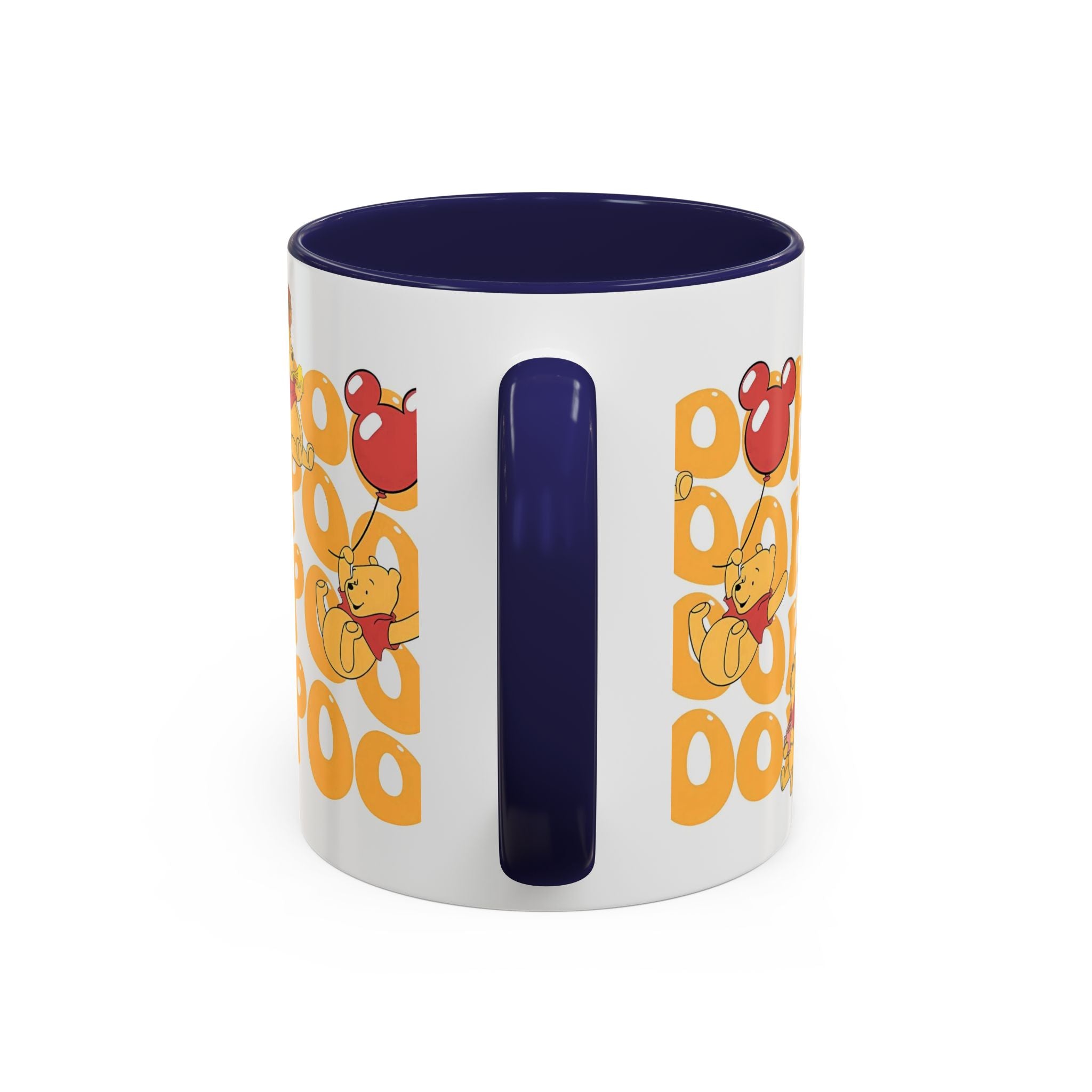 Winnie the Pooh Accent Coffee Mug — Retro 'Pooh' Stack Design (11/15oz)
