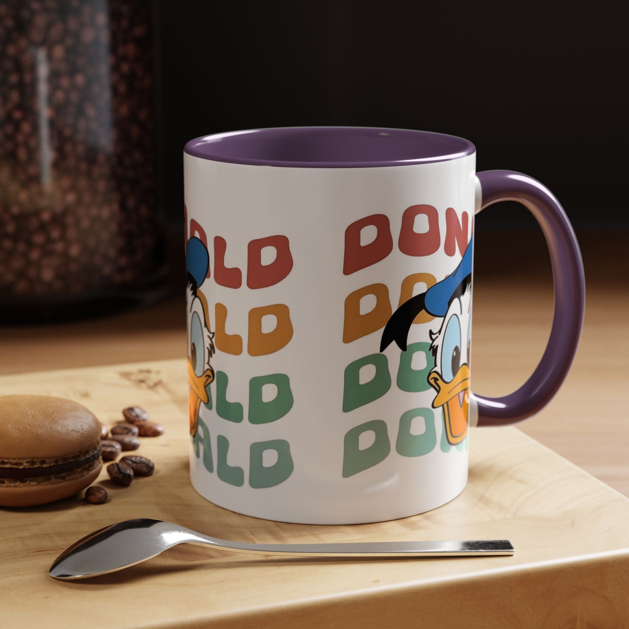 Donald Duck Retro Accent Coffee Mug