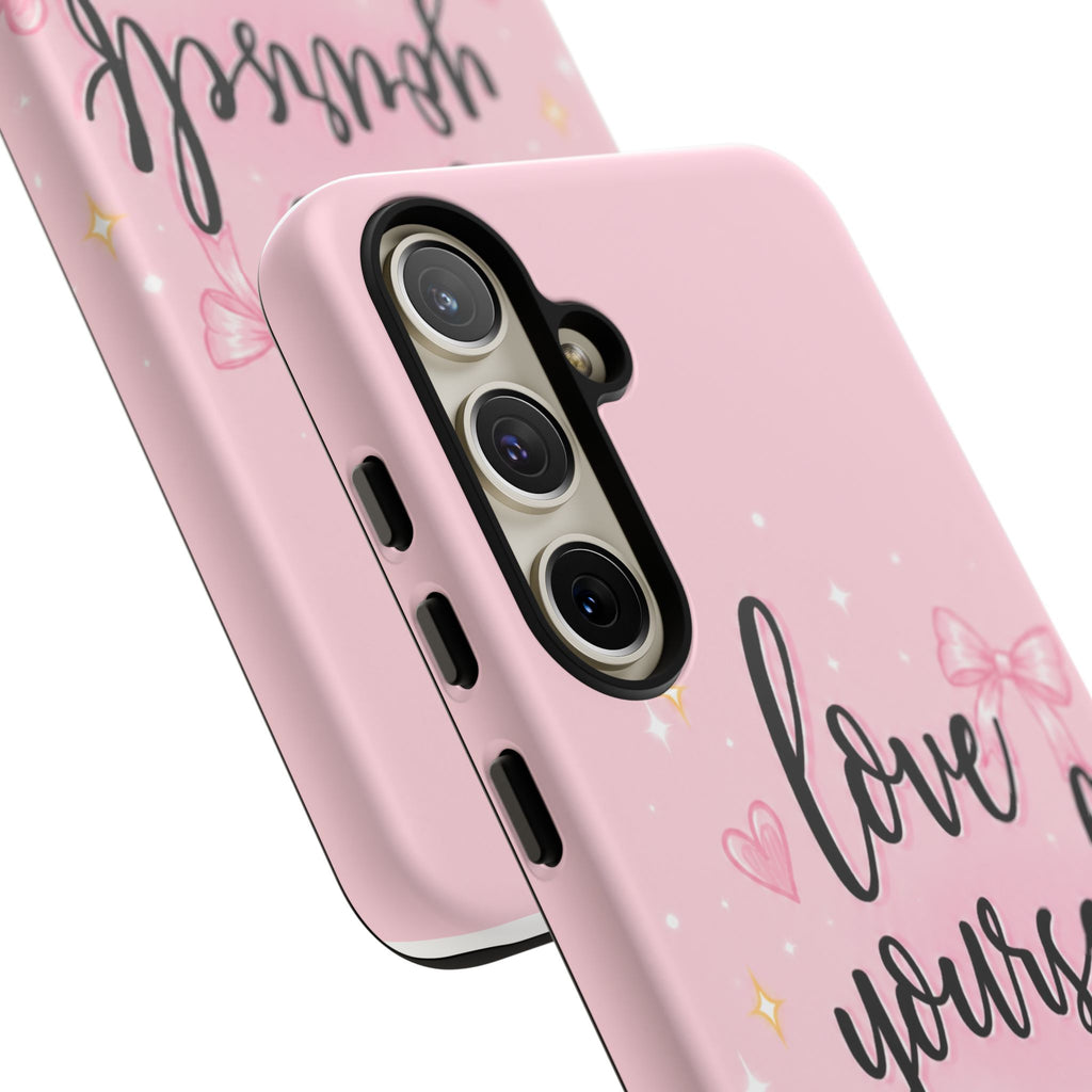 Love Yourself More Pink Inspirational Protective Case