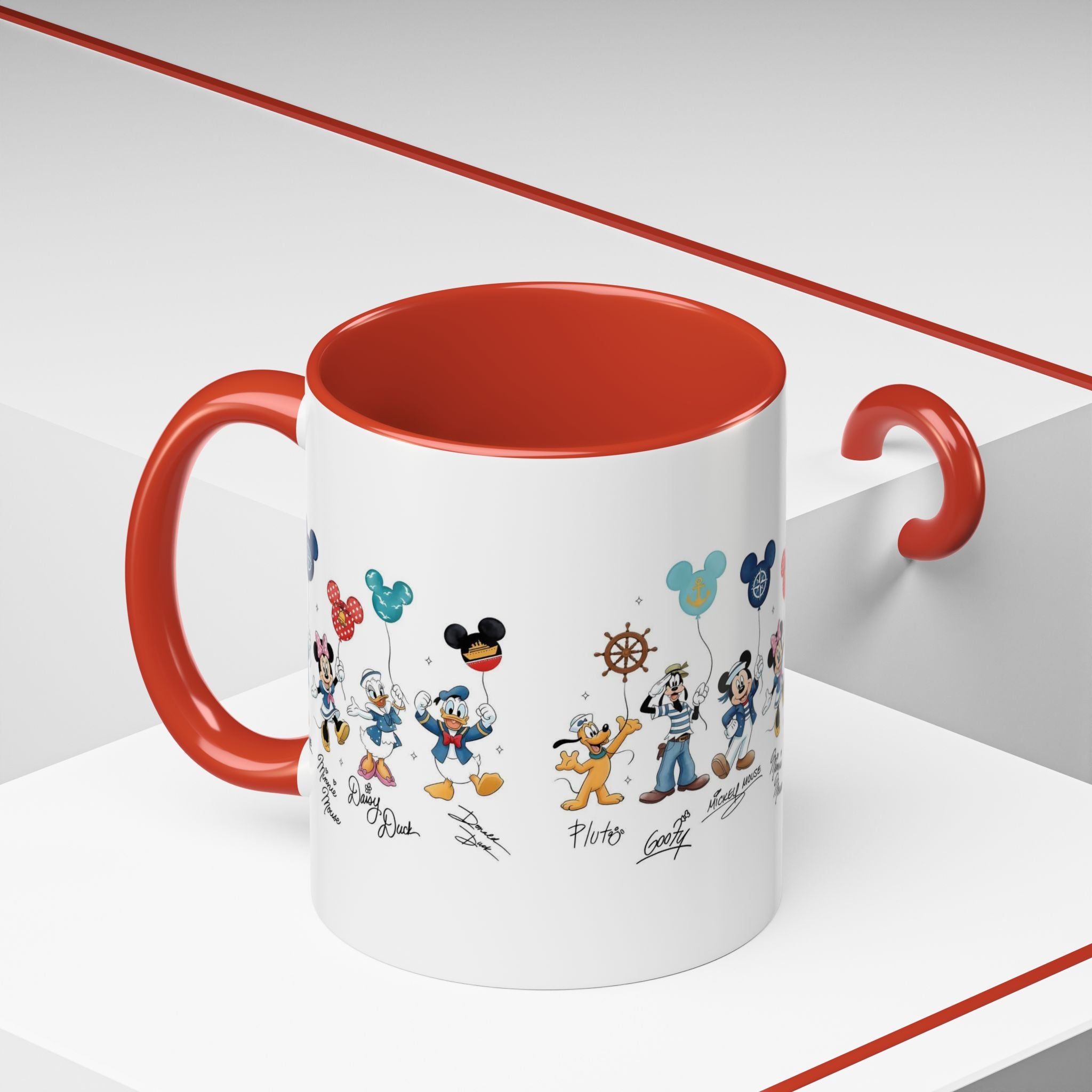 Disney Cruise Characters Accent Coffee Mug (11/15oz)