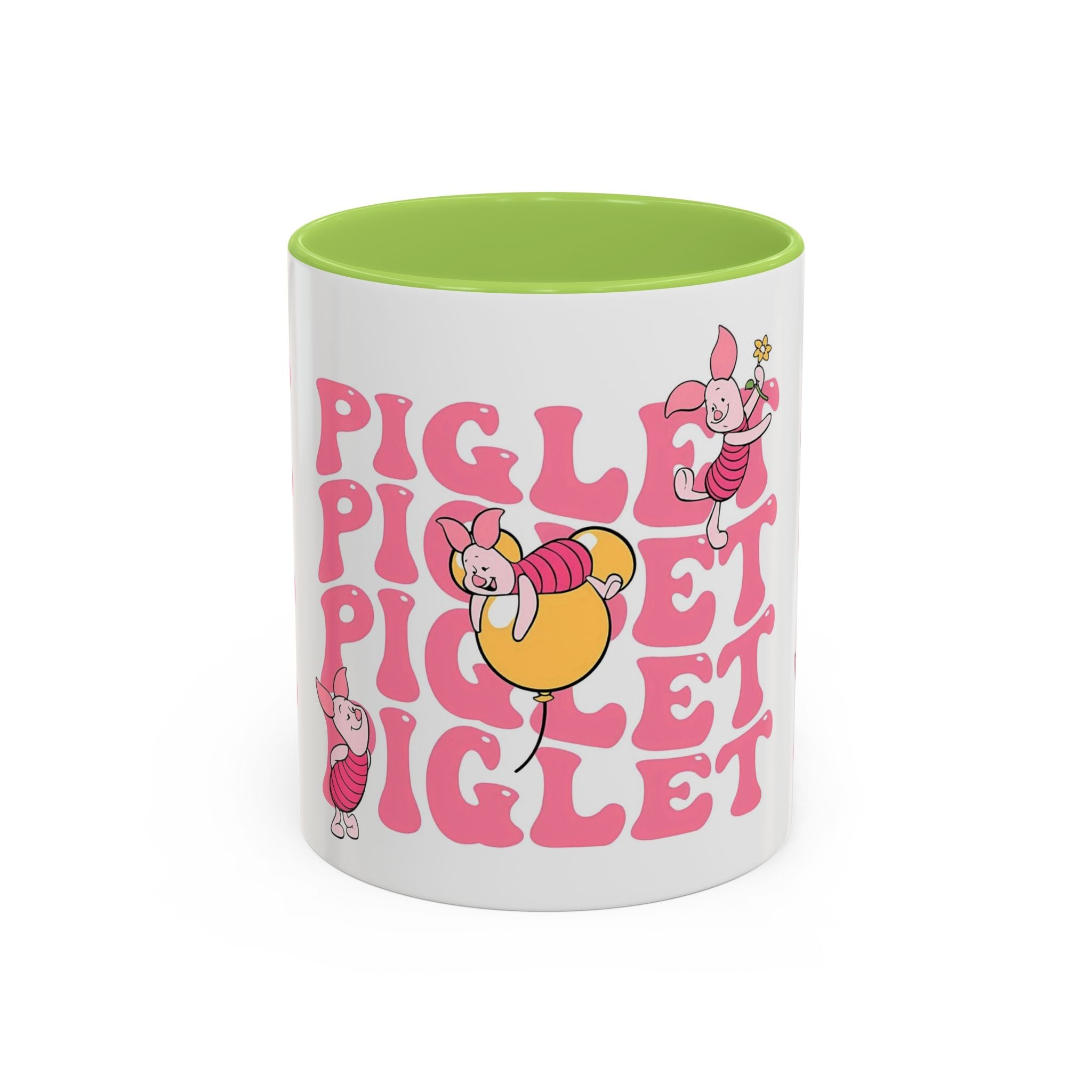 Piglet Coffee Mug — Cute Pink Winnie-The-Pooh Character Accent Mug (11/15oz)