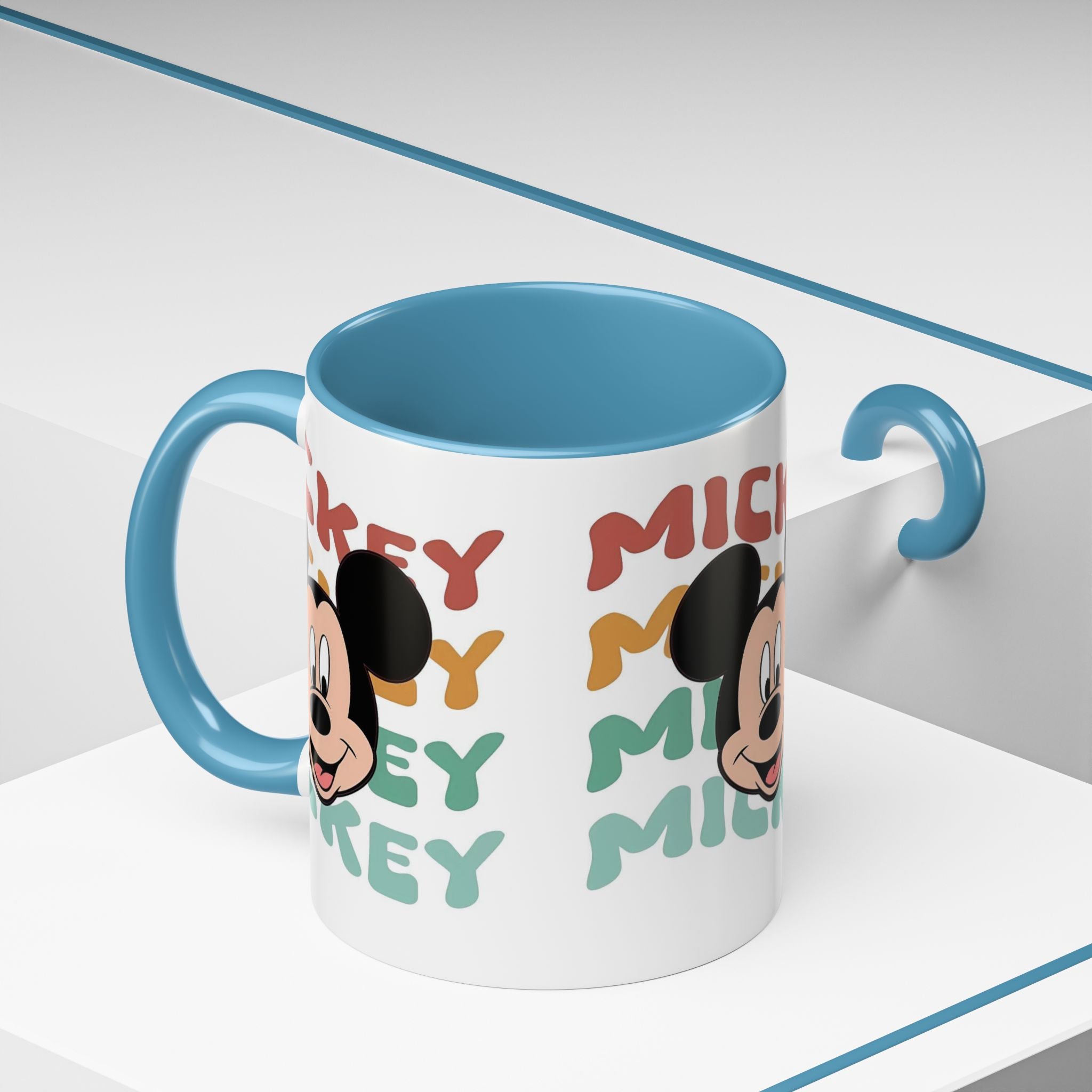 Mickey Retro Stack Accent Coffee Mug — 11/15oz