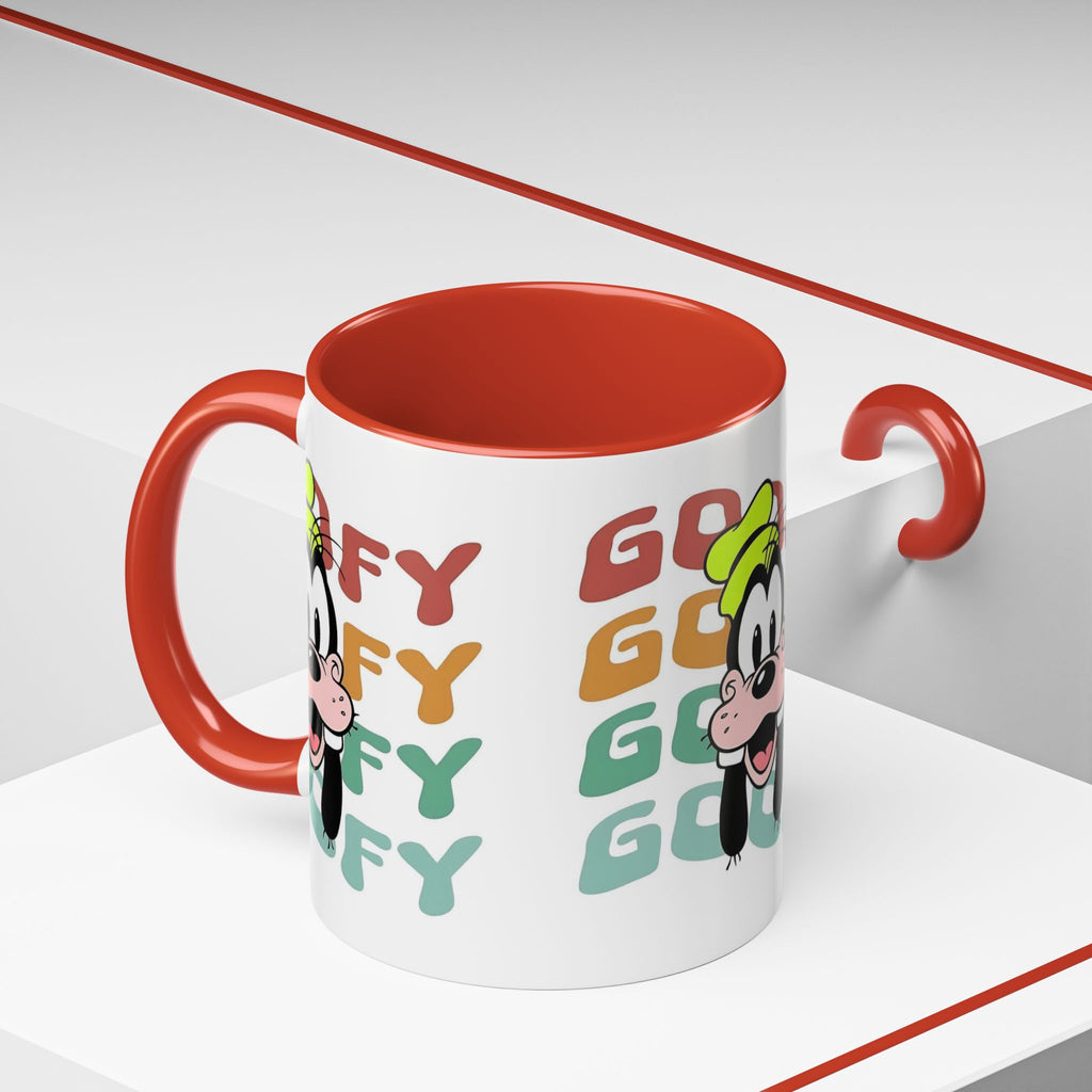 Goofy Retro Stack Accent Mug — Disney Goofy Coffee Cup (11/15oz)