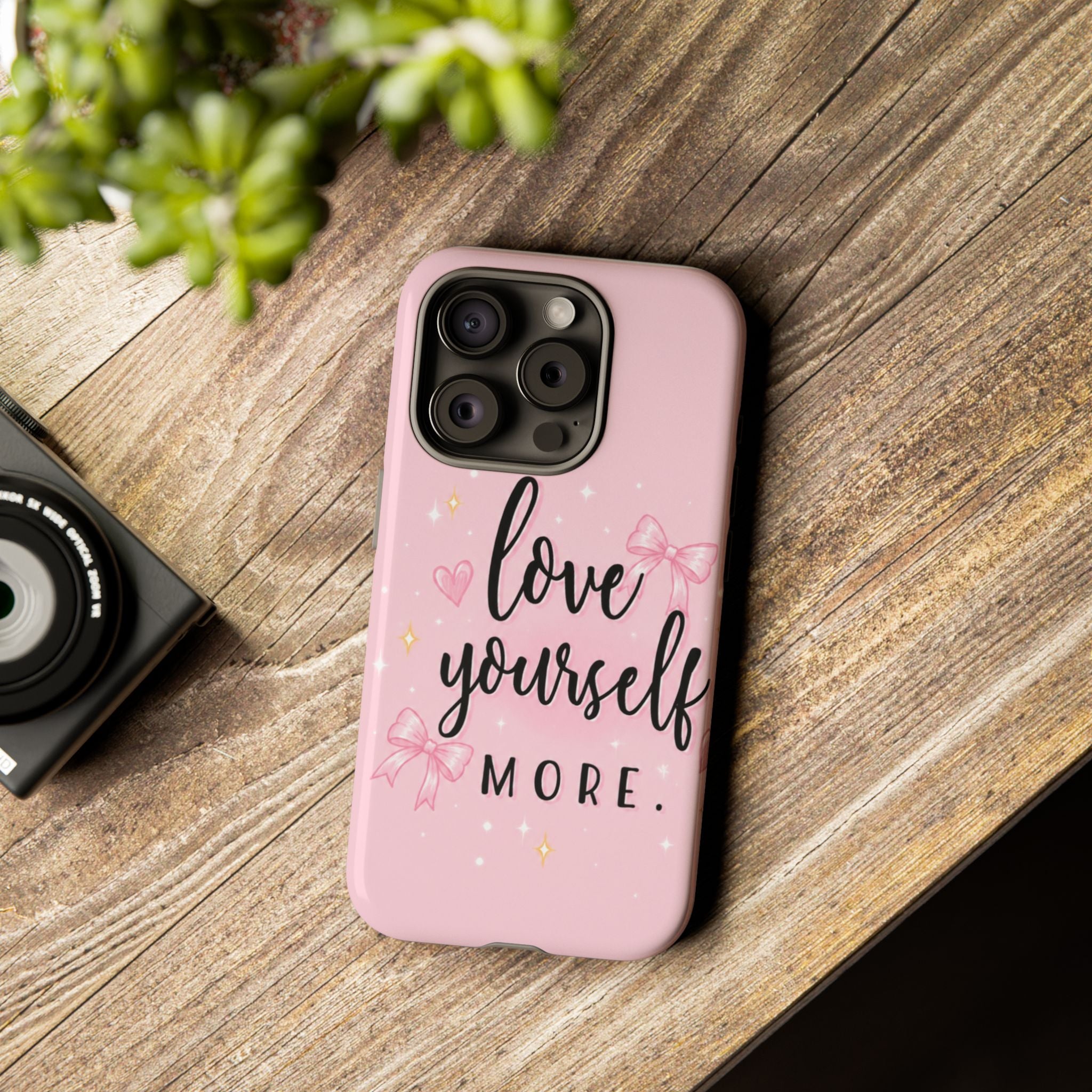 Love Yourself More Pink Inspirational Protective Case