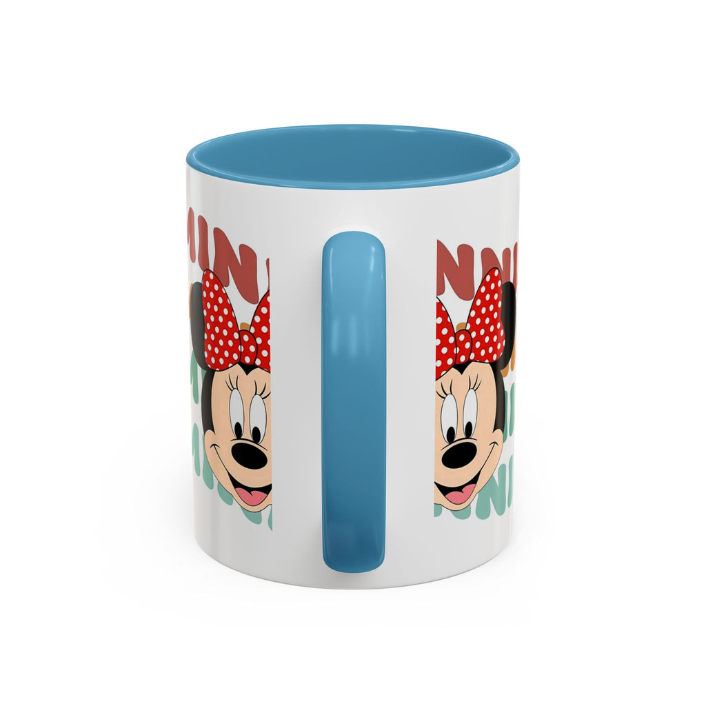 Minnie Mouse Accent Coffee Mug — Retro Colorful Disney Character Design (11/15 oz)