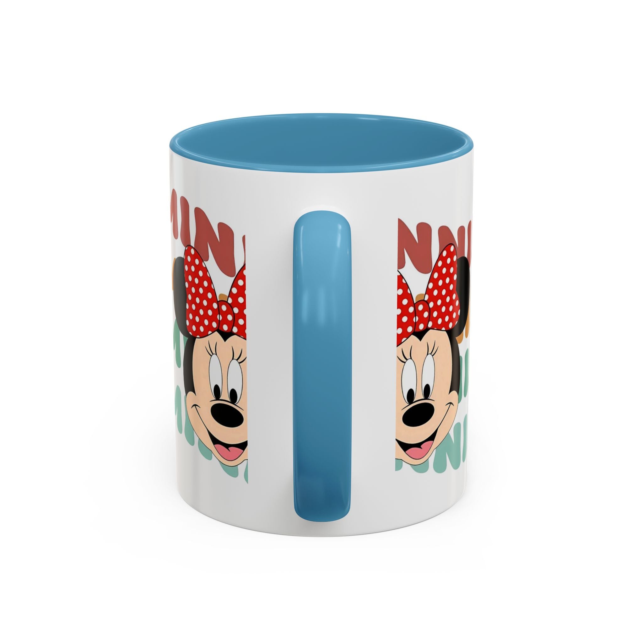 Minnie Mouse Accent Coffee Mug — Retro Colorful Disney Character Design (11/15 oz)