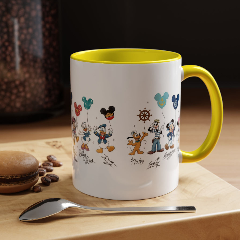 Disney Cruise Characters Accent Coffee Mug (11/15oz)