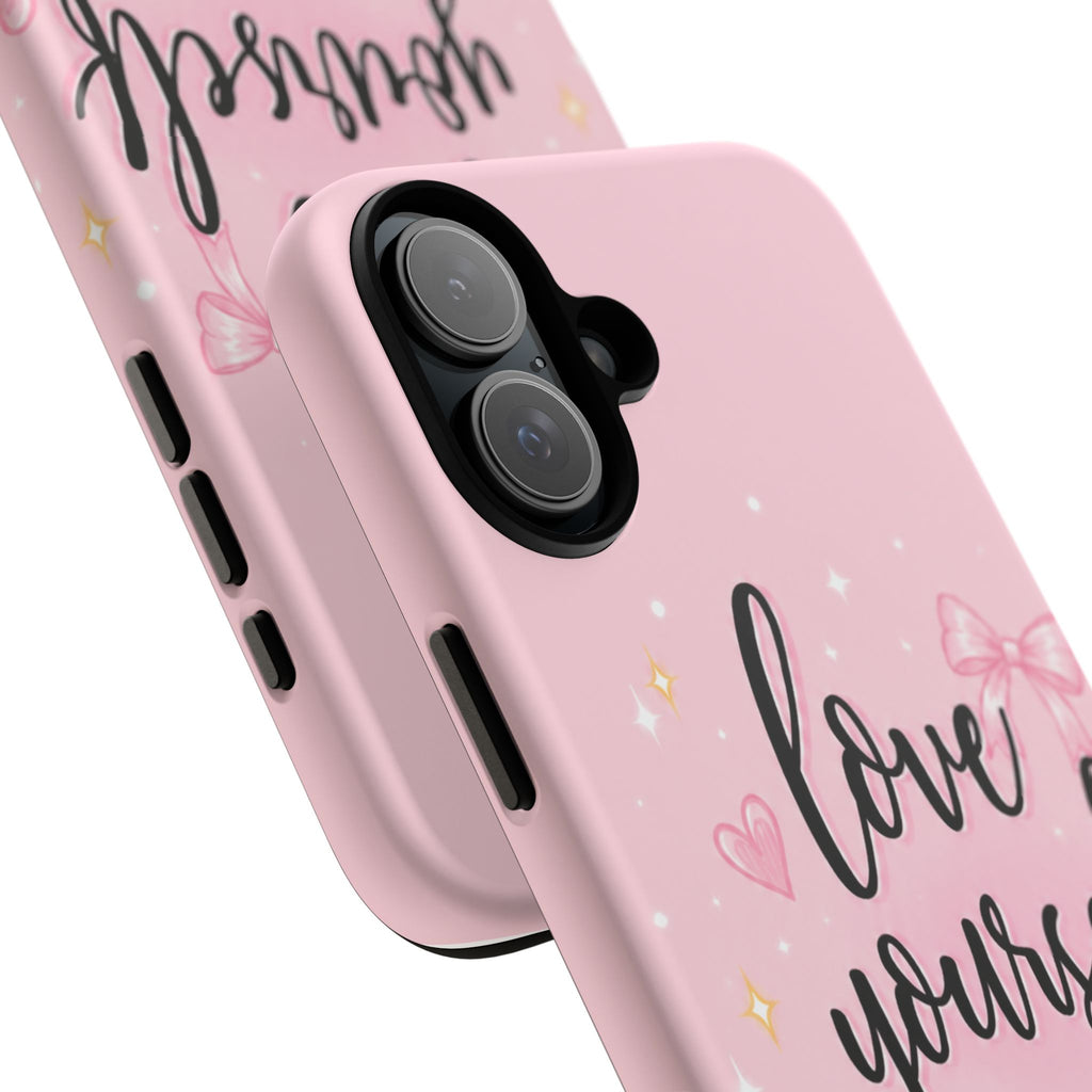 Love Yourself More Pink Inspirational Protective Case