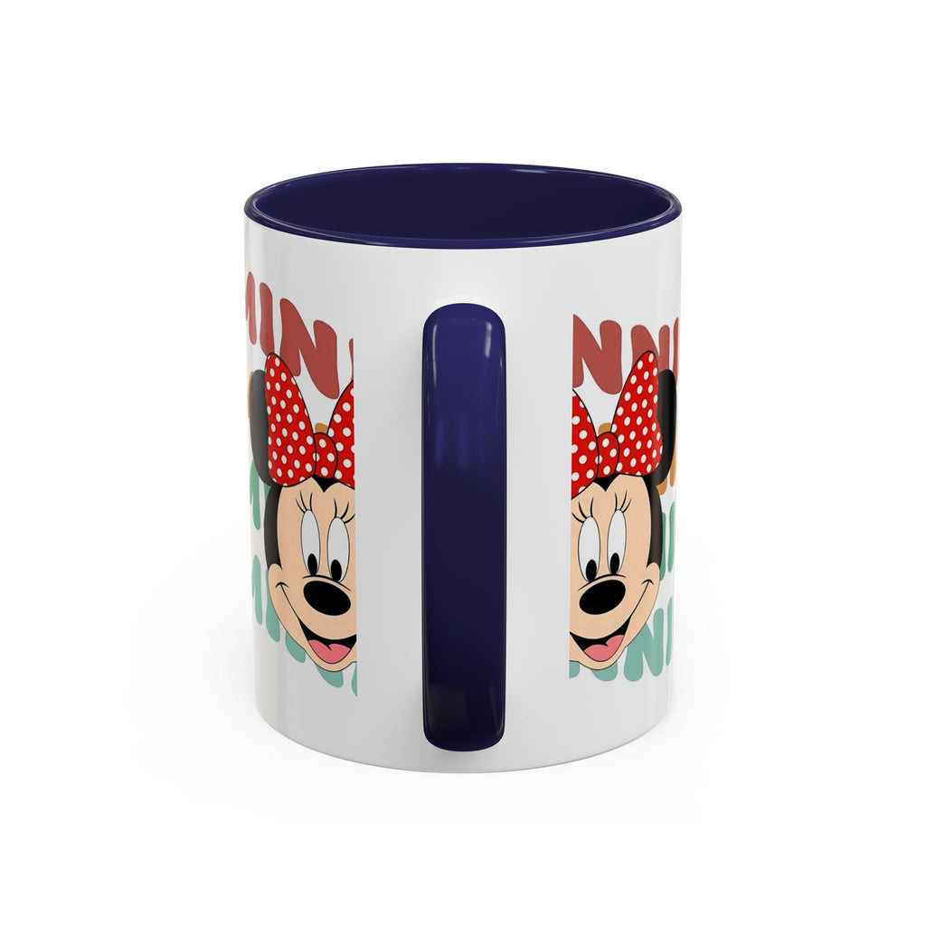 Minnie Mouse Accent Coffee Mug — Retro Colorful Disney Character Design (11/15 oz)