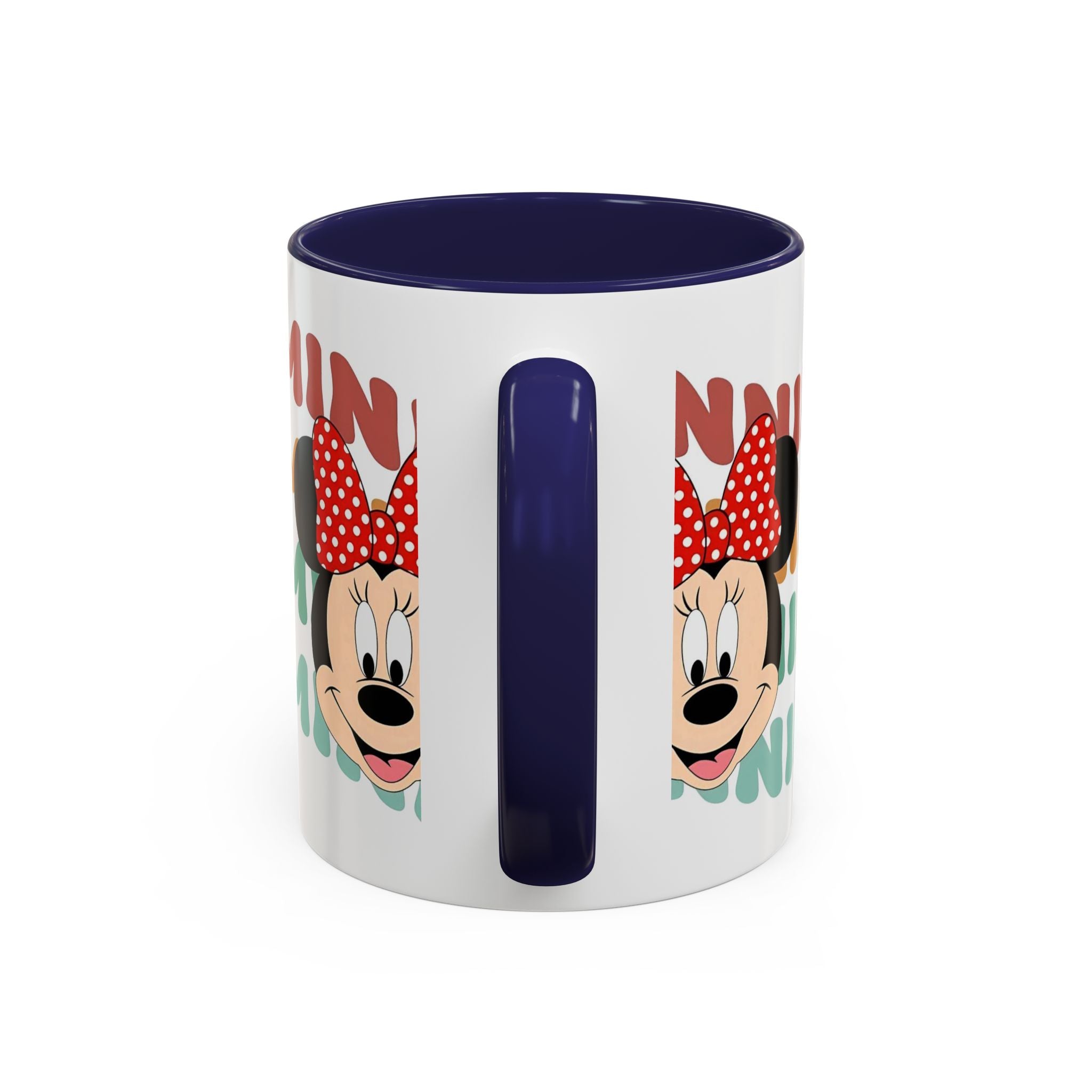Minnie Mouse Accent Coffee Mug — Retro Colorful Disney Character Design (11/15 oz)