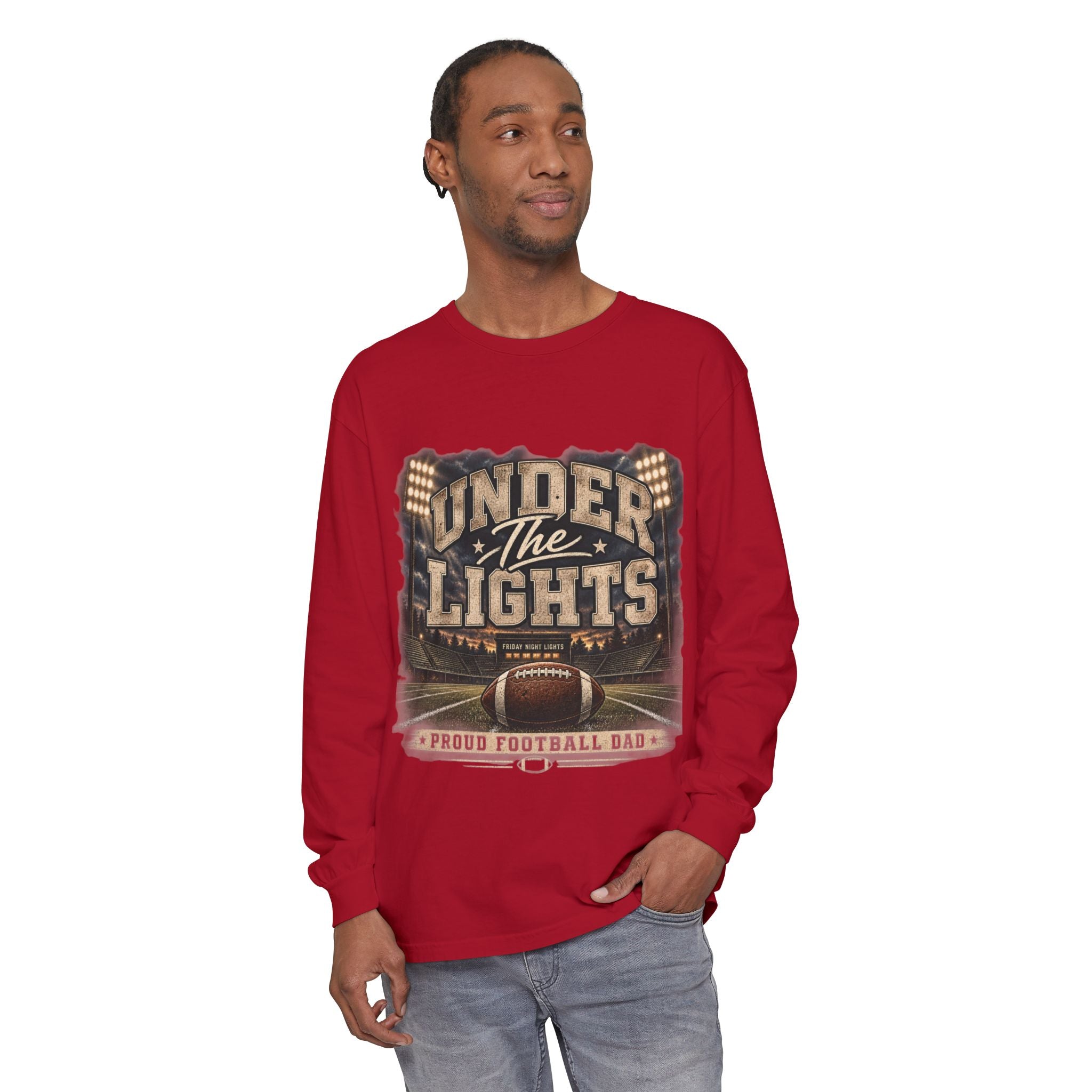 Under The Lights Football Long Sleeve Tee