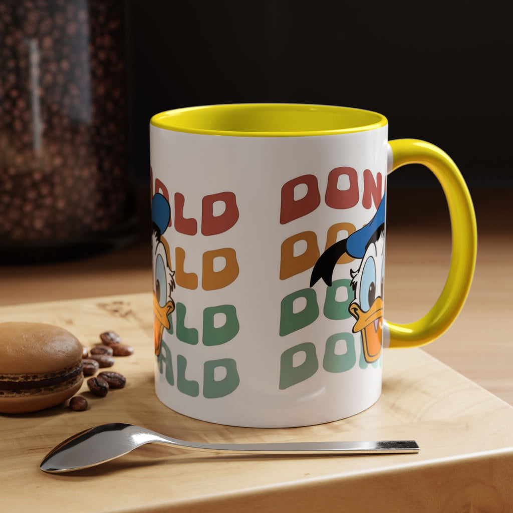 Donald Duck Retro Accent Coffee Mug