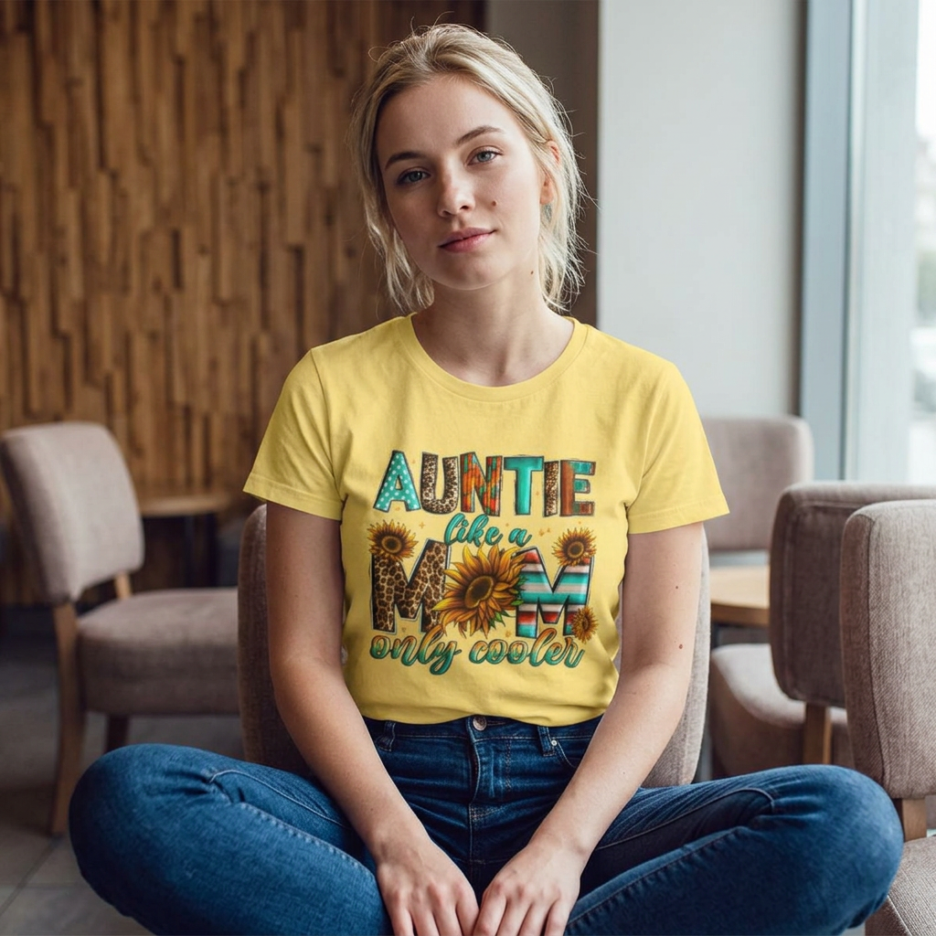 Auntie Like a Mom Only Cooler T-Shirt