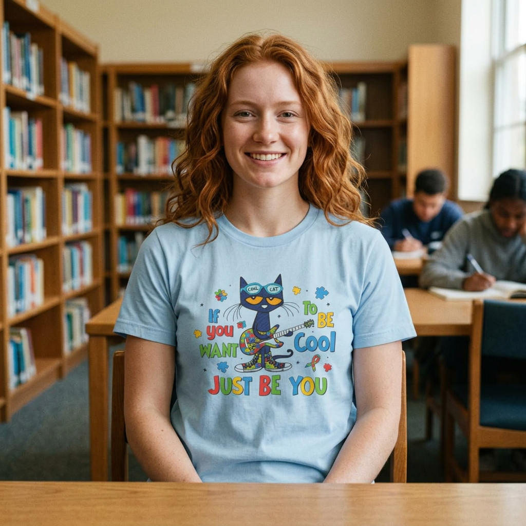 Just Be You Cat T-Shirt — Cute Positive Graphic Tee