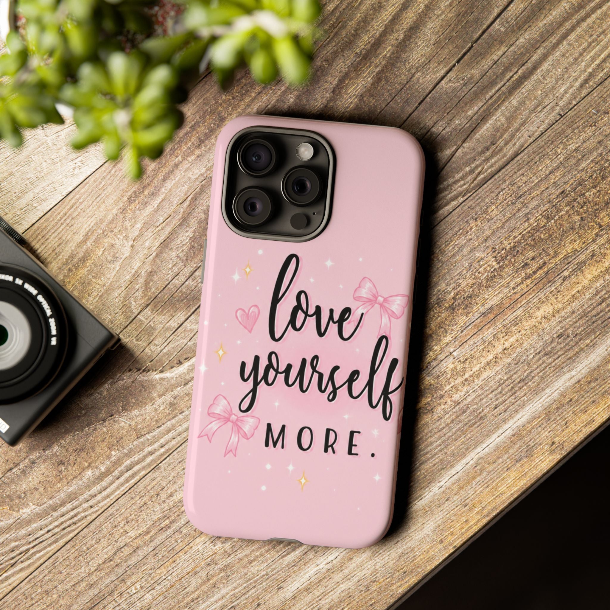 Love Yourself More Pink Inspirational Protective Case