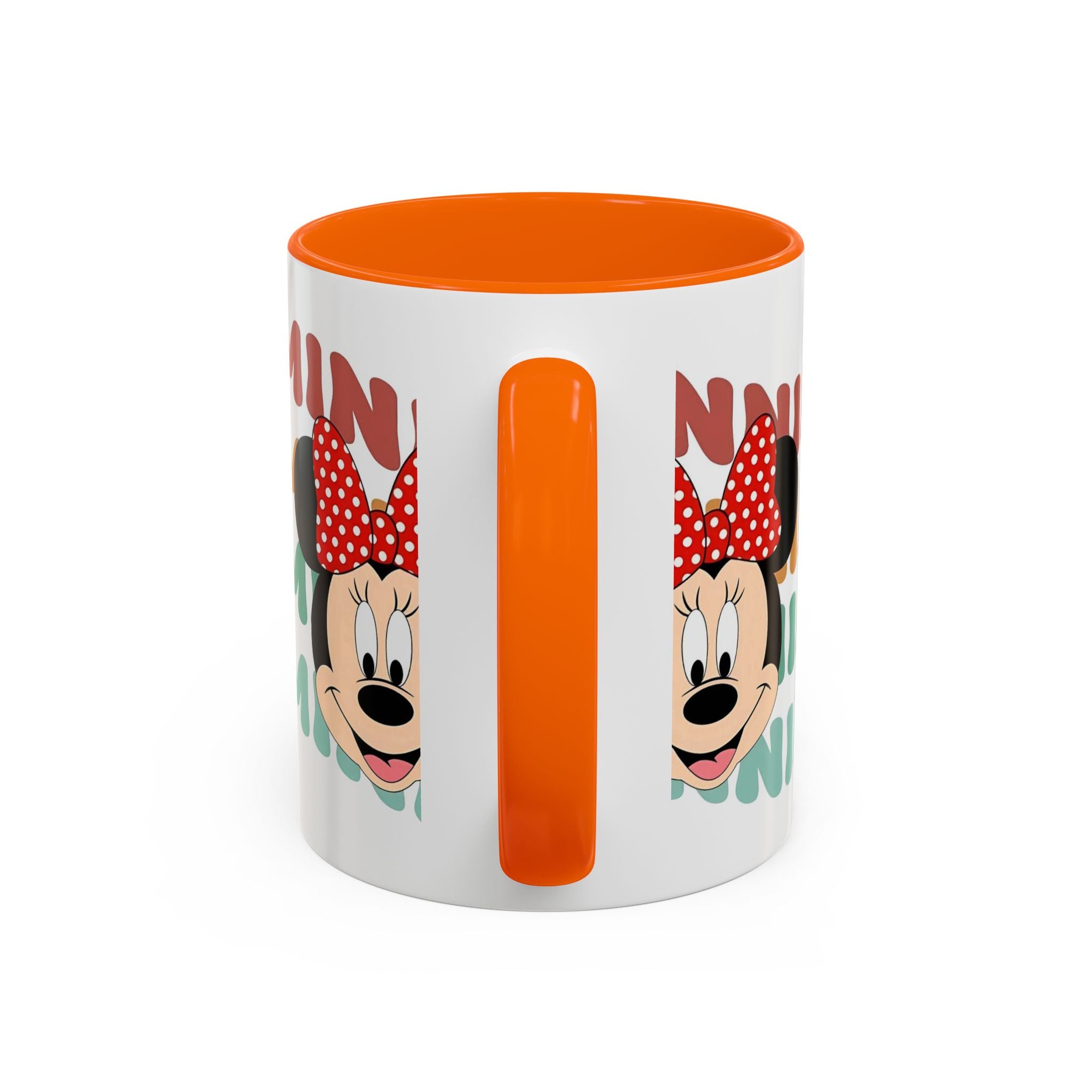 Minnie Mouse Accent Coffee Mug — Retro Colorful Disney Character Design (11/15 oz)