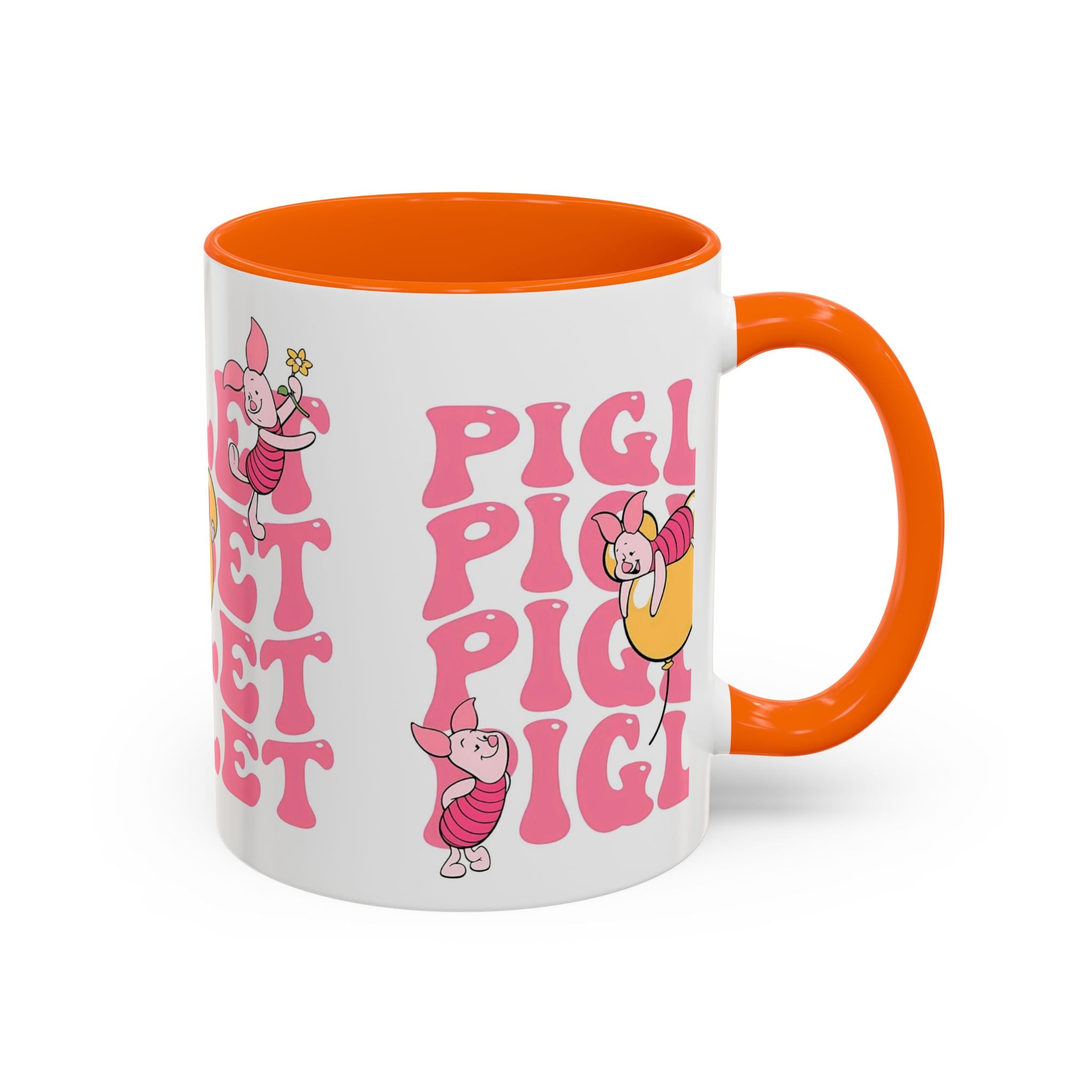 Piglet Coffee Mug — Cute Pink Winnie-The-Pooh Character Accent Mug (11/15oz)