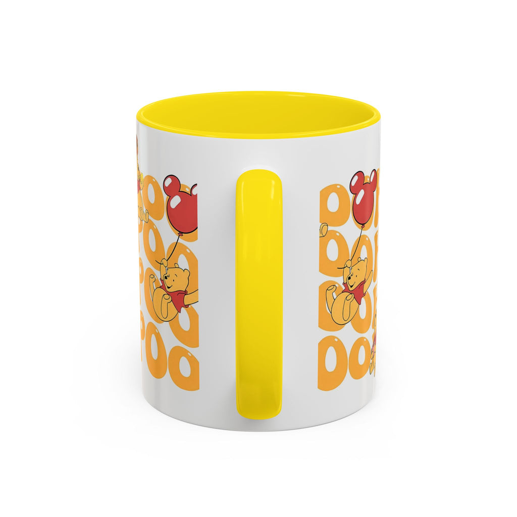 Winnie the Pooh Accent Coffee Mug — Retro 'Pooh' Stack Design (11/15oz)