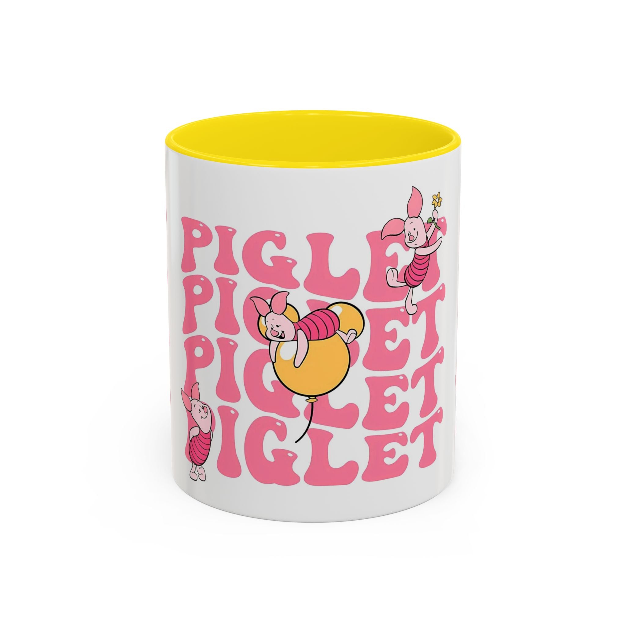 Piglet Coffee Mug — Cute Pink Winnie-The-Pooh Character Accent Mug (11/15oz)