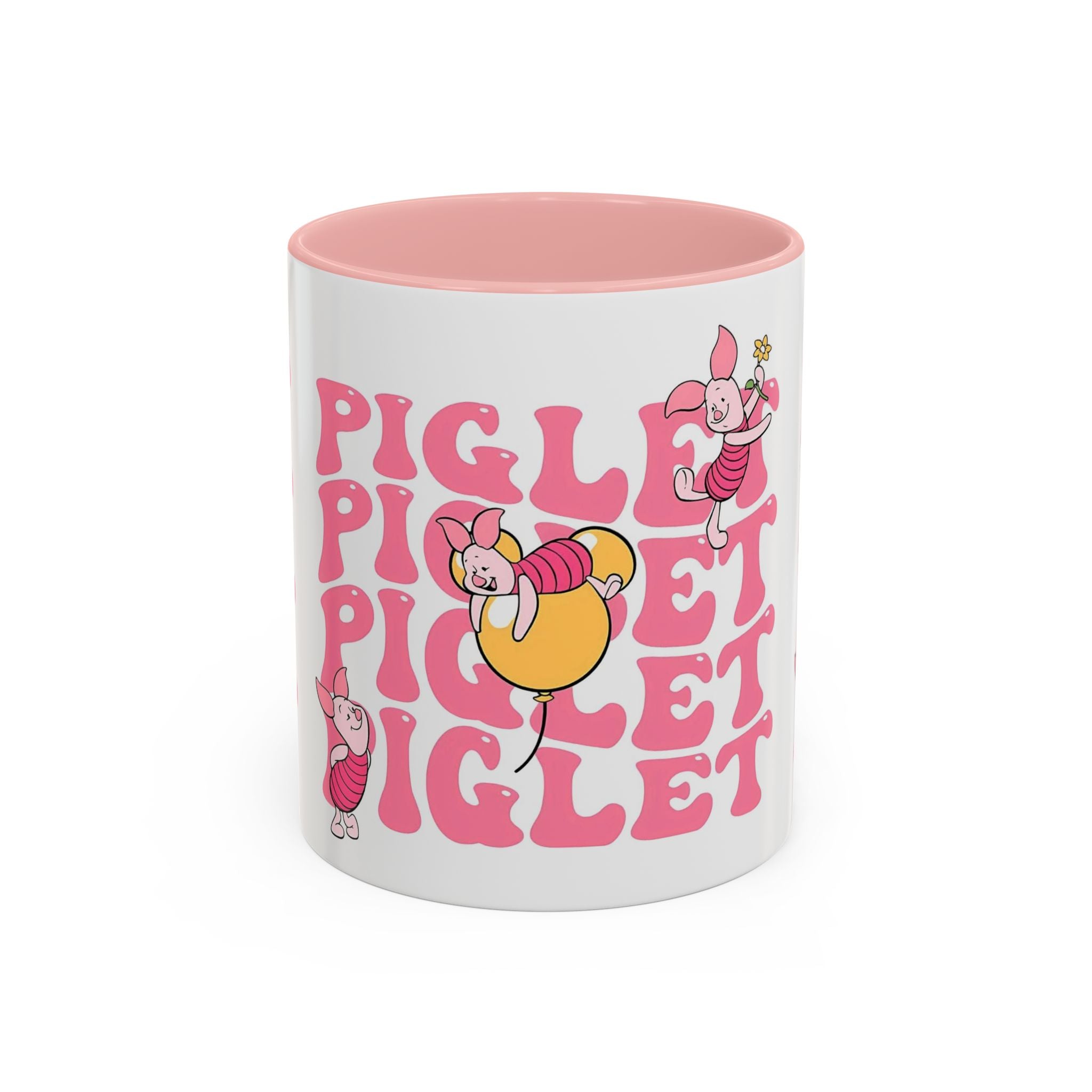 Piglet Coffee Mug — Cute Pink Winnie-The-Pooh Character Accent Mug (11/15oz)