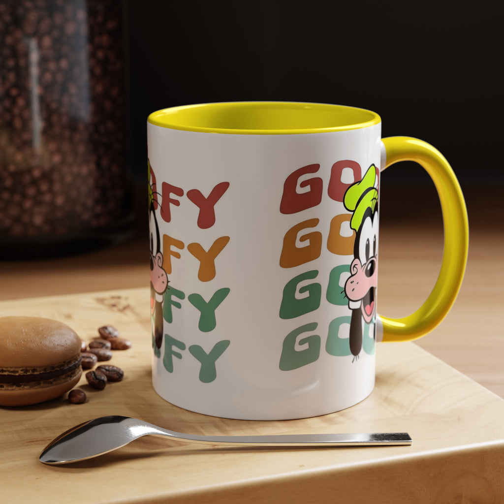 Goofy Retro Stack Accent Mug — Disney Goofy Coffee Cup (11/15oz)