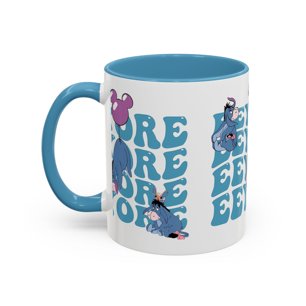 Eeyore Pattern Accent Coffee Mug — Cute Donkey Fan Gift (11/15 oz)