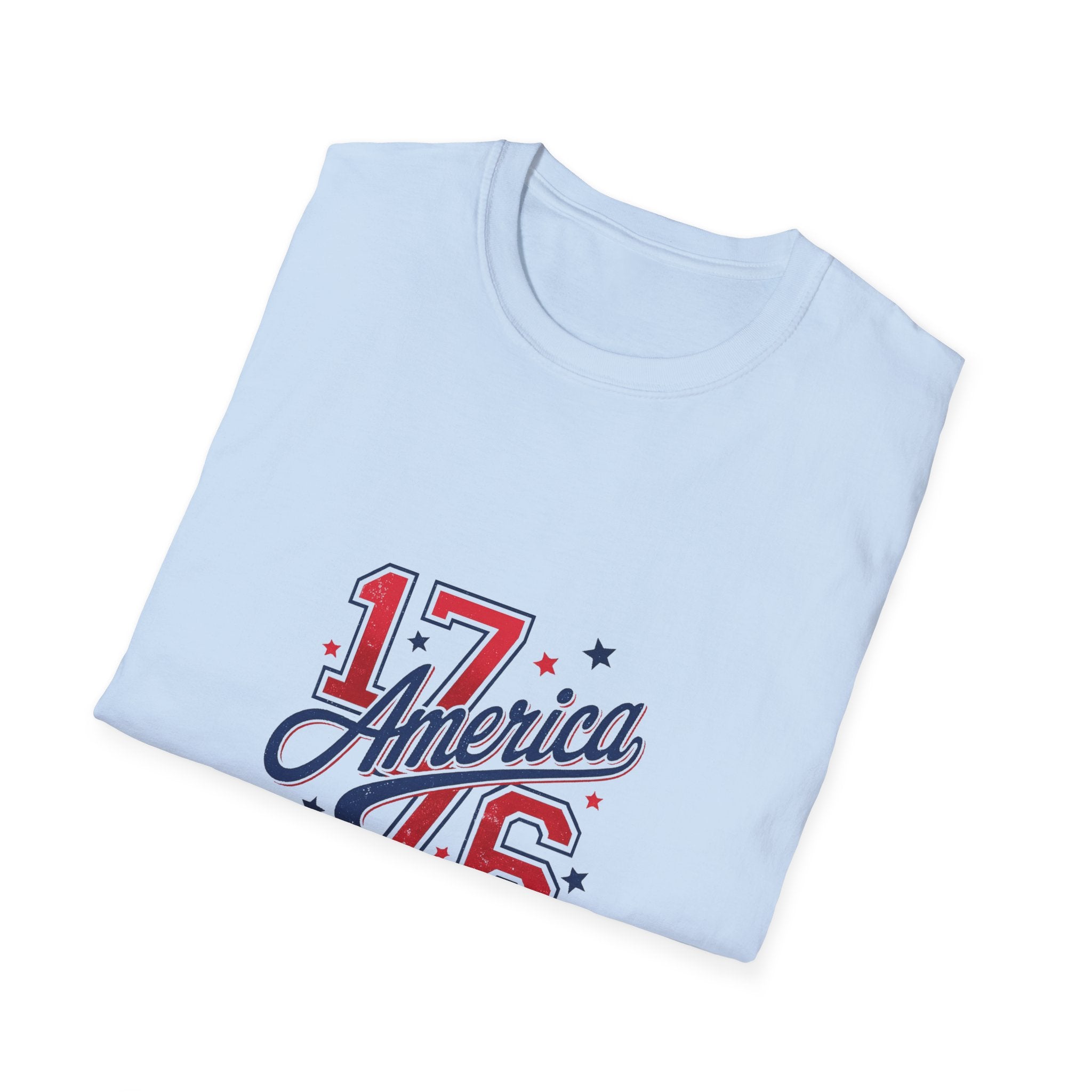 1776 America Land of the Free Patriotic Tee