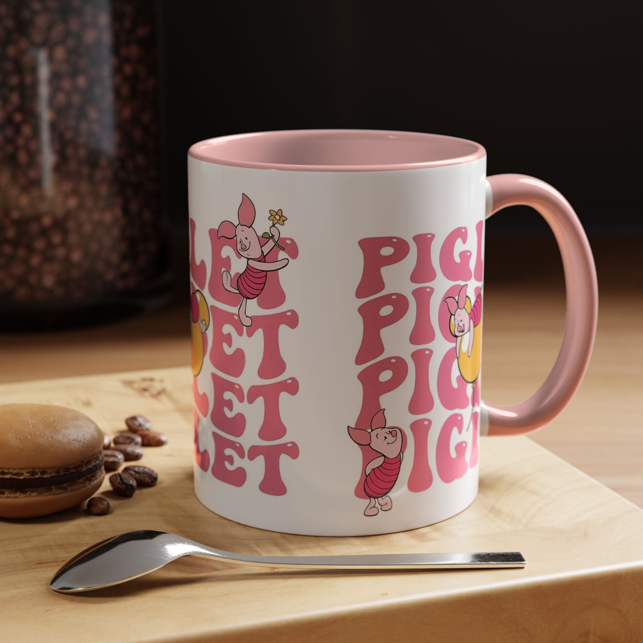 Piglet Coffee Mug — Cute Pink Winnie-The-Pooh Character Accent Mug (11/15oz)