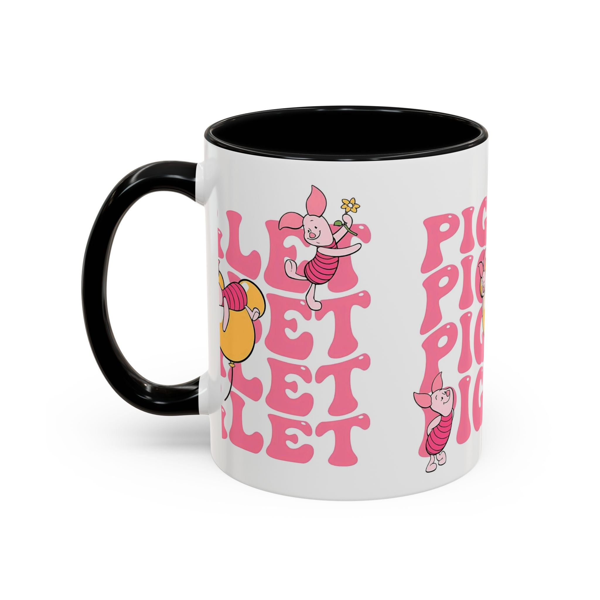 Piglet Coffee Mug — Cute Pink Winnie-The-Pooh Character Accent Mug (11/15oz)