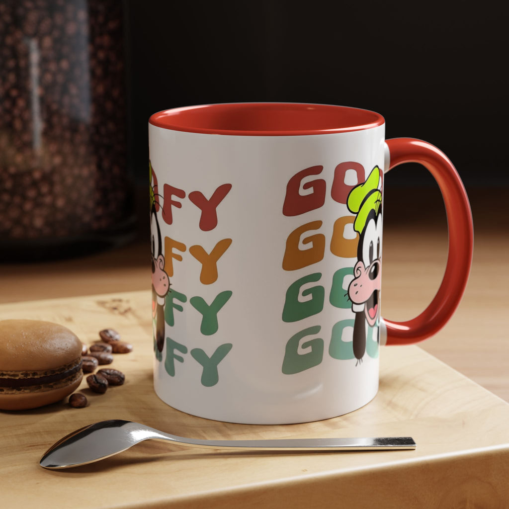 Goofy Retro Stack Accent Mug — Disney Goofy Coffee Cup (11/15oz)