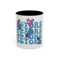 Eeyore Pattern Accent Coffee Mug — Cute Donkey Fan Gift (11/15 oz)
