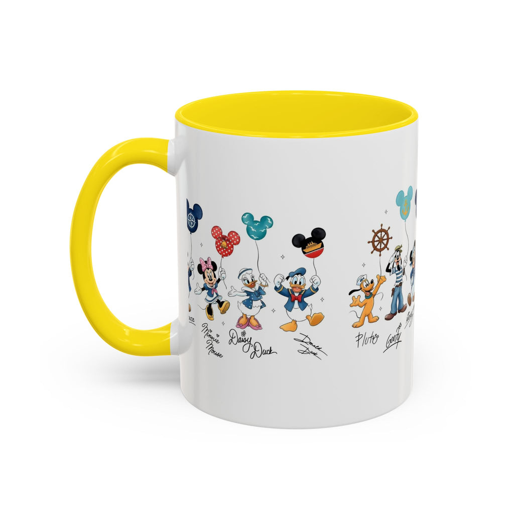 Disney Cruise Characters Accent Coffee Mug (11/15oz)