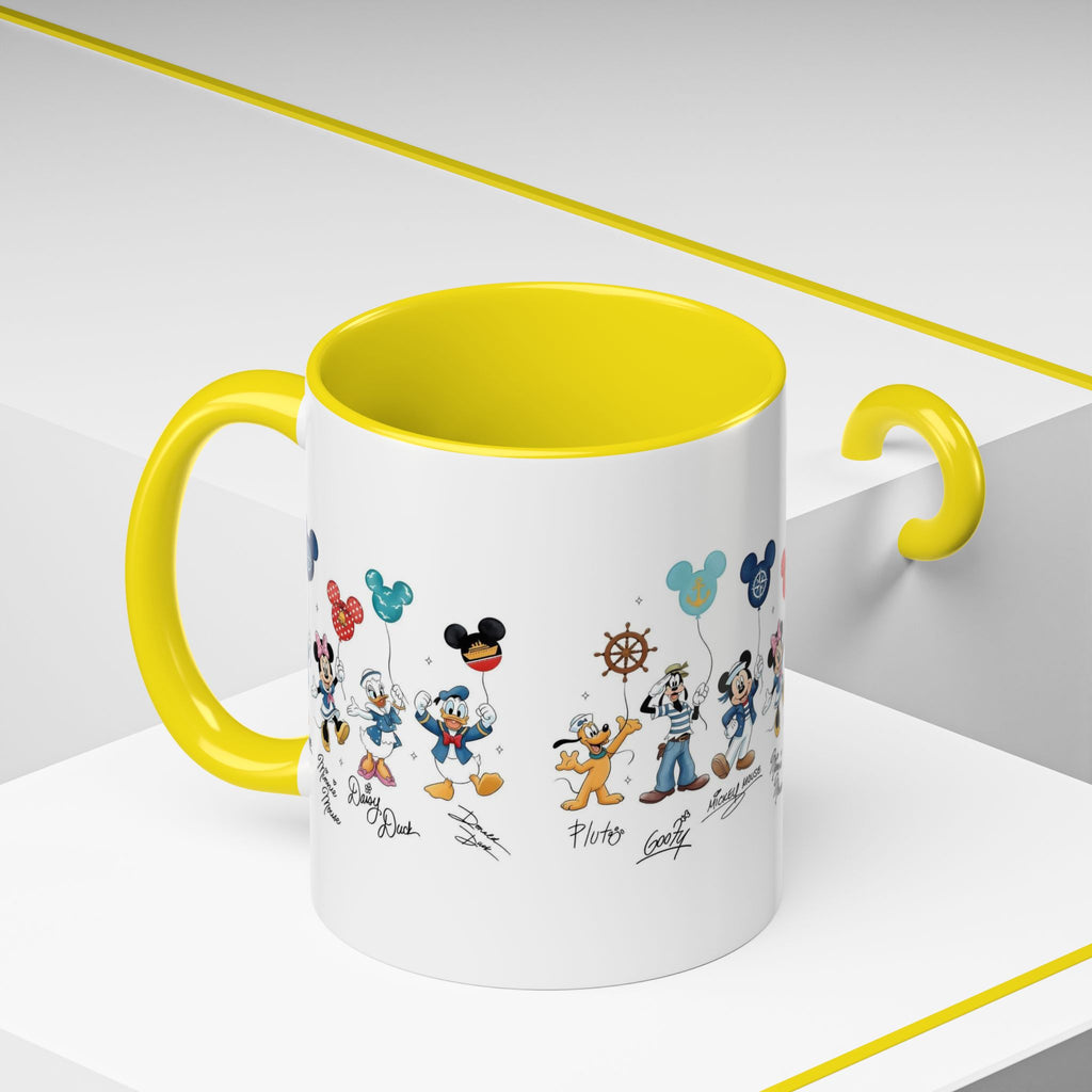 Disney Cruise Characters Accent Coffee Mug (11/15oz)