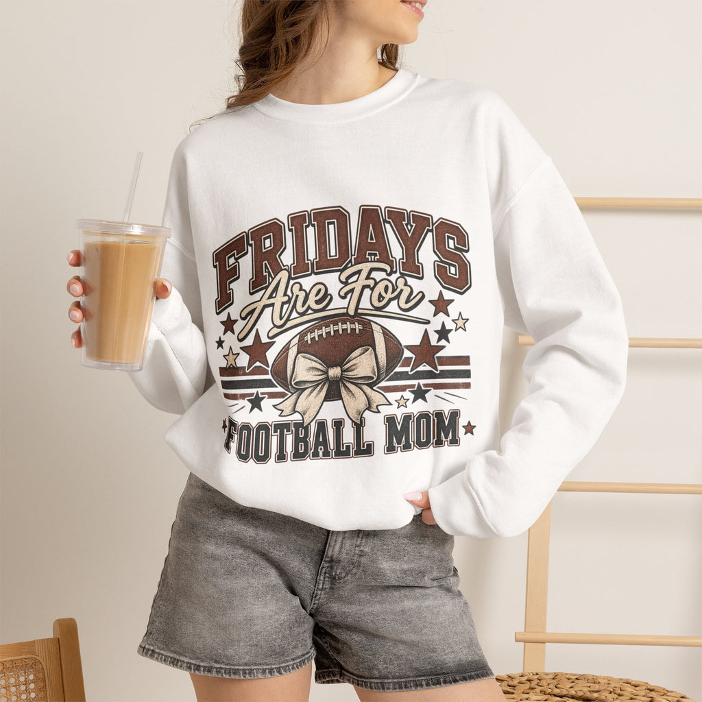 Football Mom Sweatshirt - "Fridays Are For Football Mom"