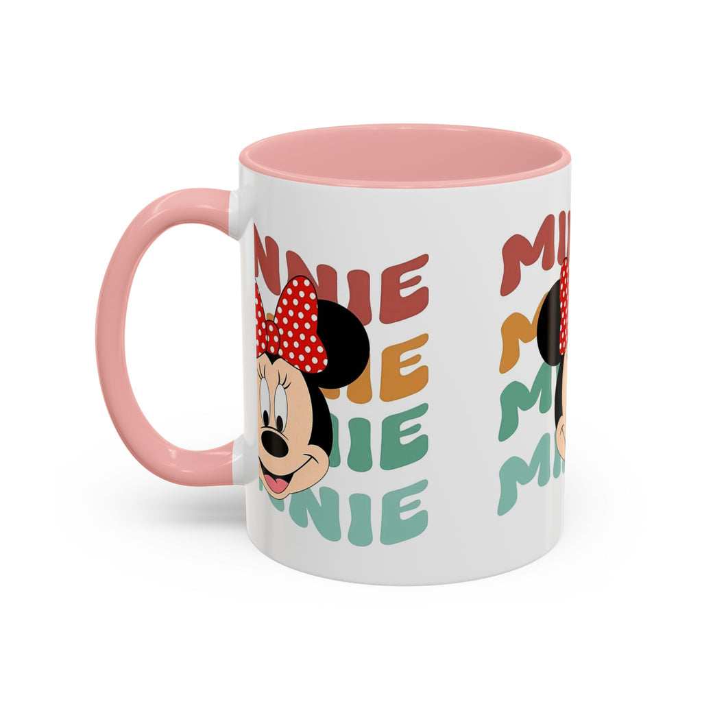 Minnie Mouse Accent Coffee Mug — Retro Colorful Disney Character Design (11/15 oz)
