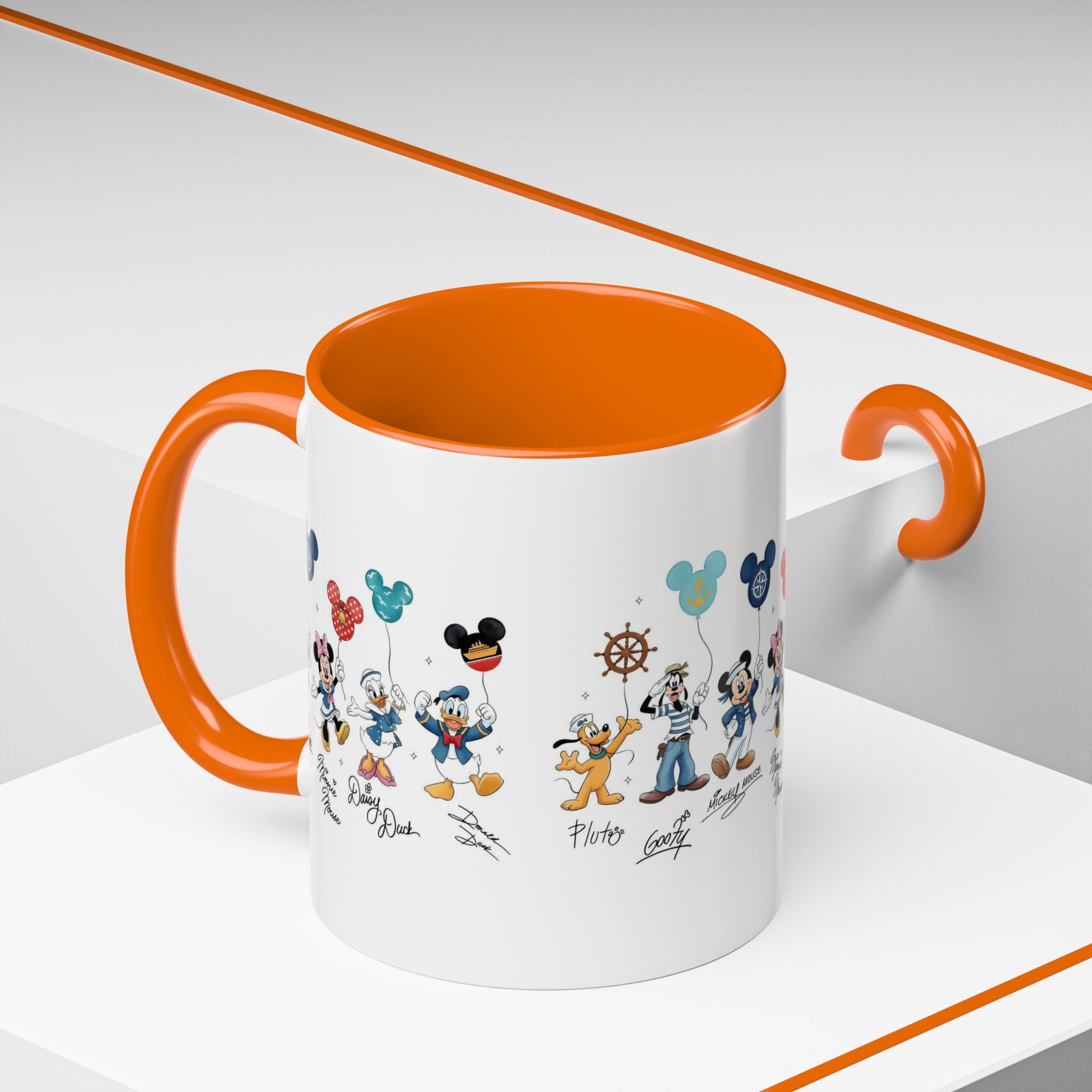 Disney Cruise Characters Accent Coffee Mug (11/15oz)