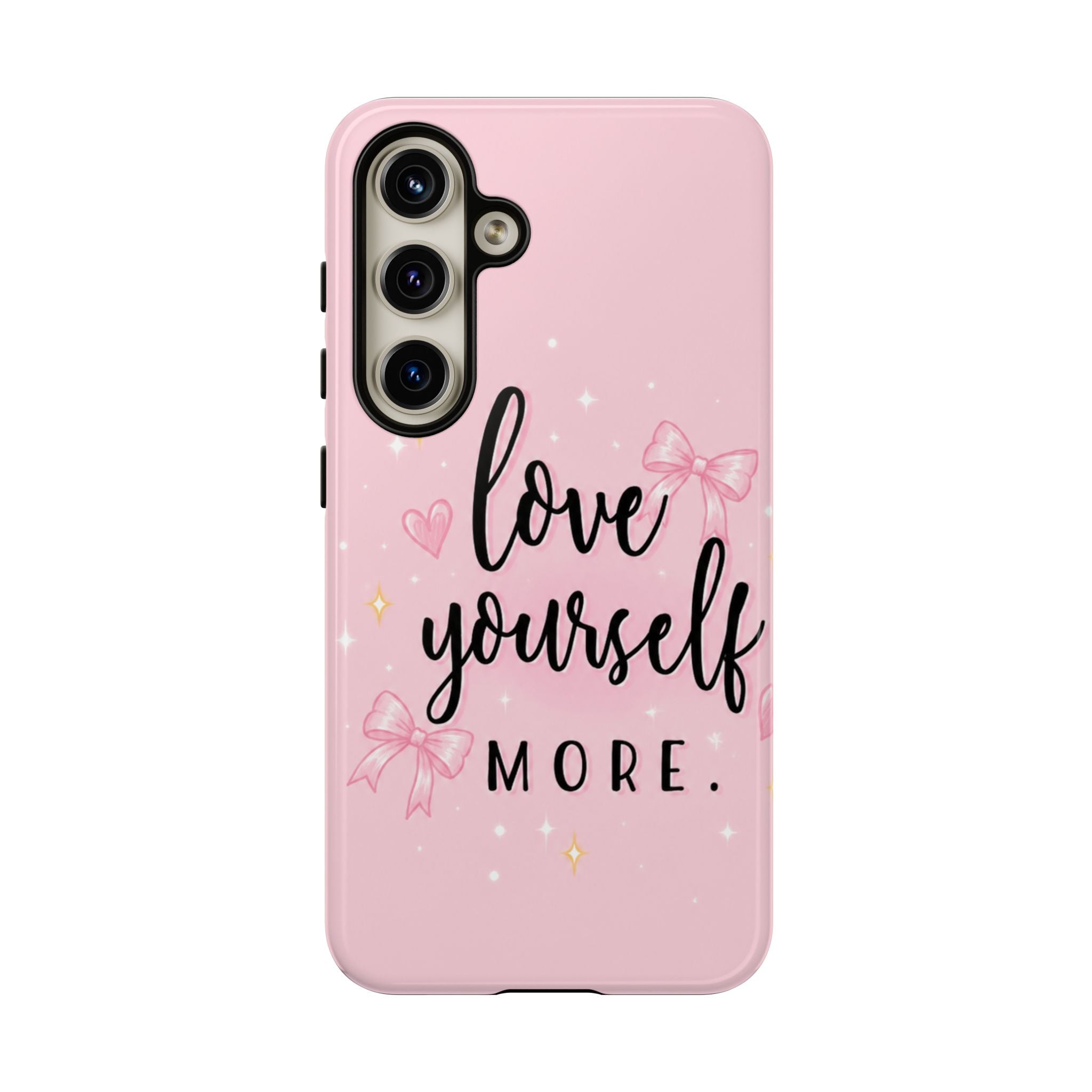Love Yourself More Pink Inspirational Protective Case