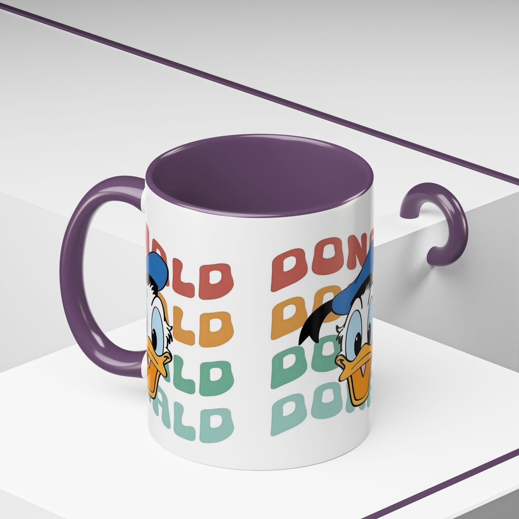 Donald Duck Retro Accent Coffee Mug