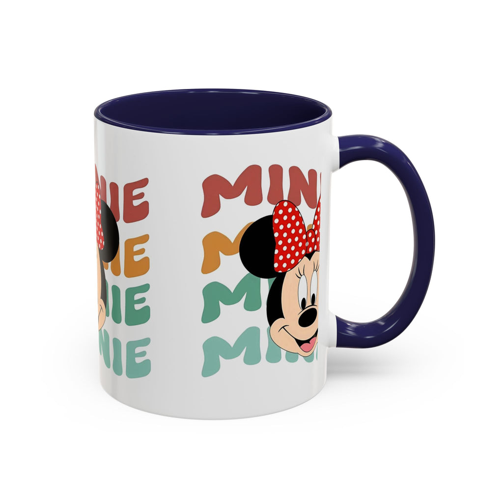 Minnie Mouse Accent Coffee Mug — Retro Colorful Disney Character Design (11/15 oz)