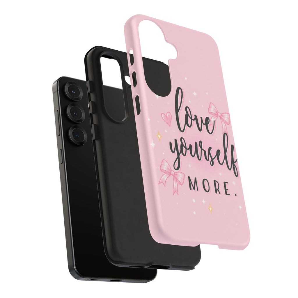 Love Yourself More Pink Inspirational Protective Case