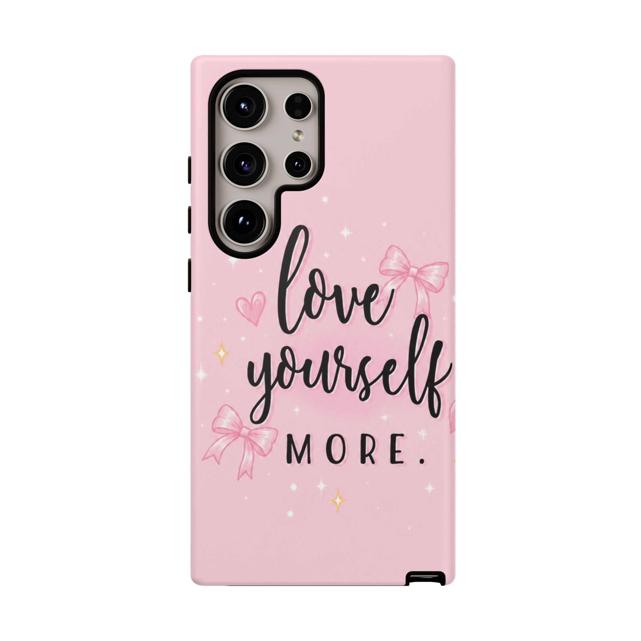 Love Yourself More Pink Inspirational Protective Case