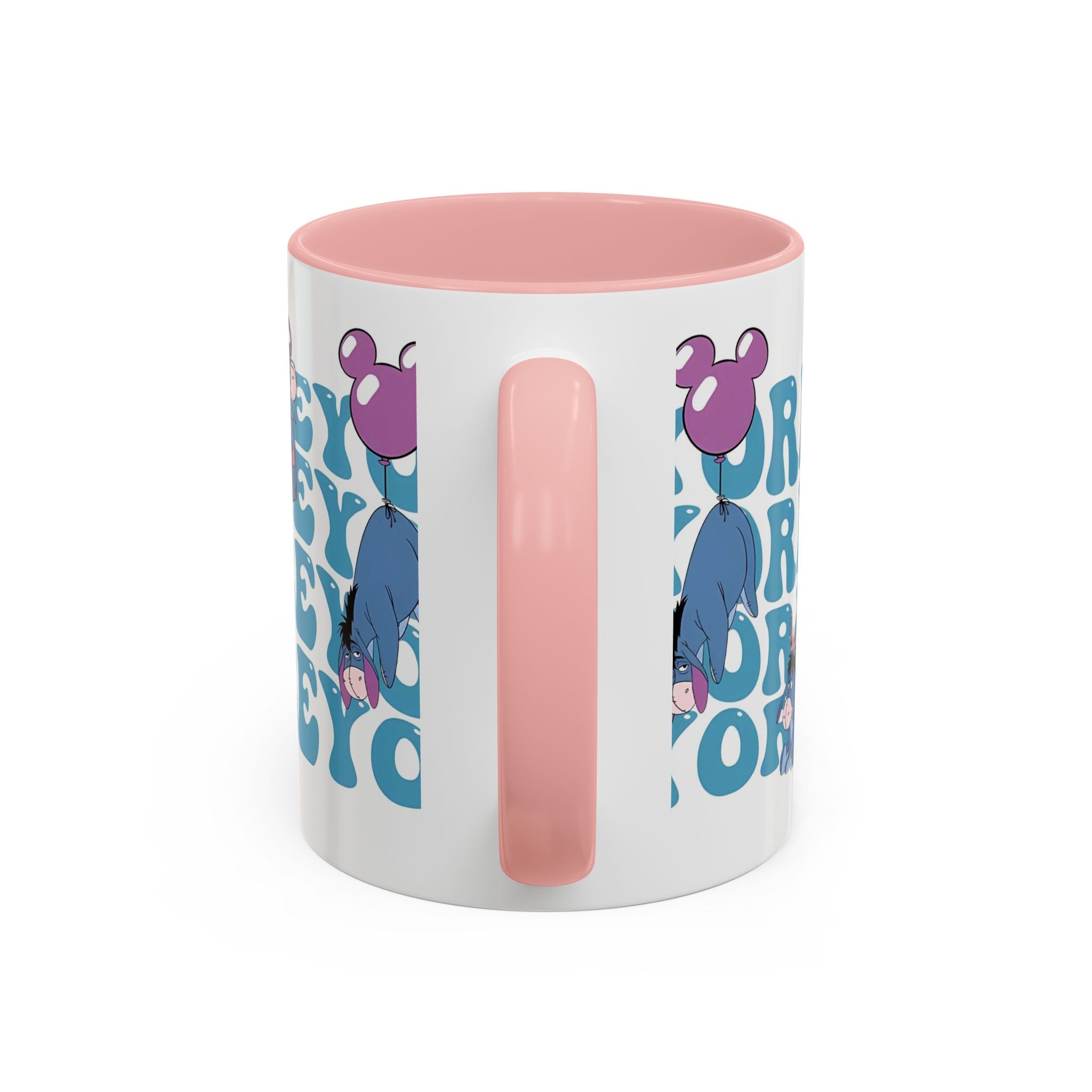 Eeyore Pattern Accent Coffee Mug — Cute Donkey Fan Gift (11/15 oz)